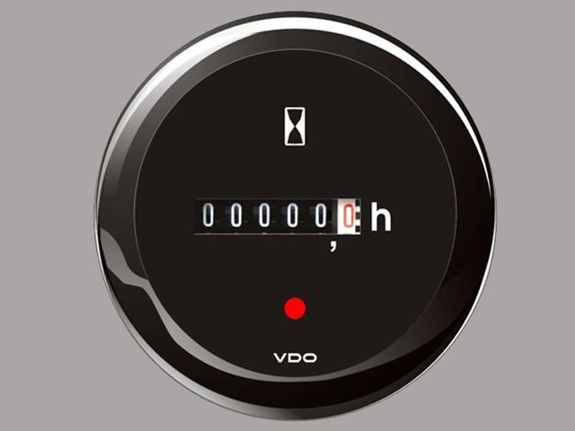 Marine VDO Engine hours counter Gauge